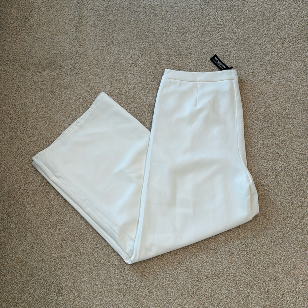 PLT x Naomi Campbell White Pants